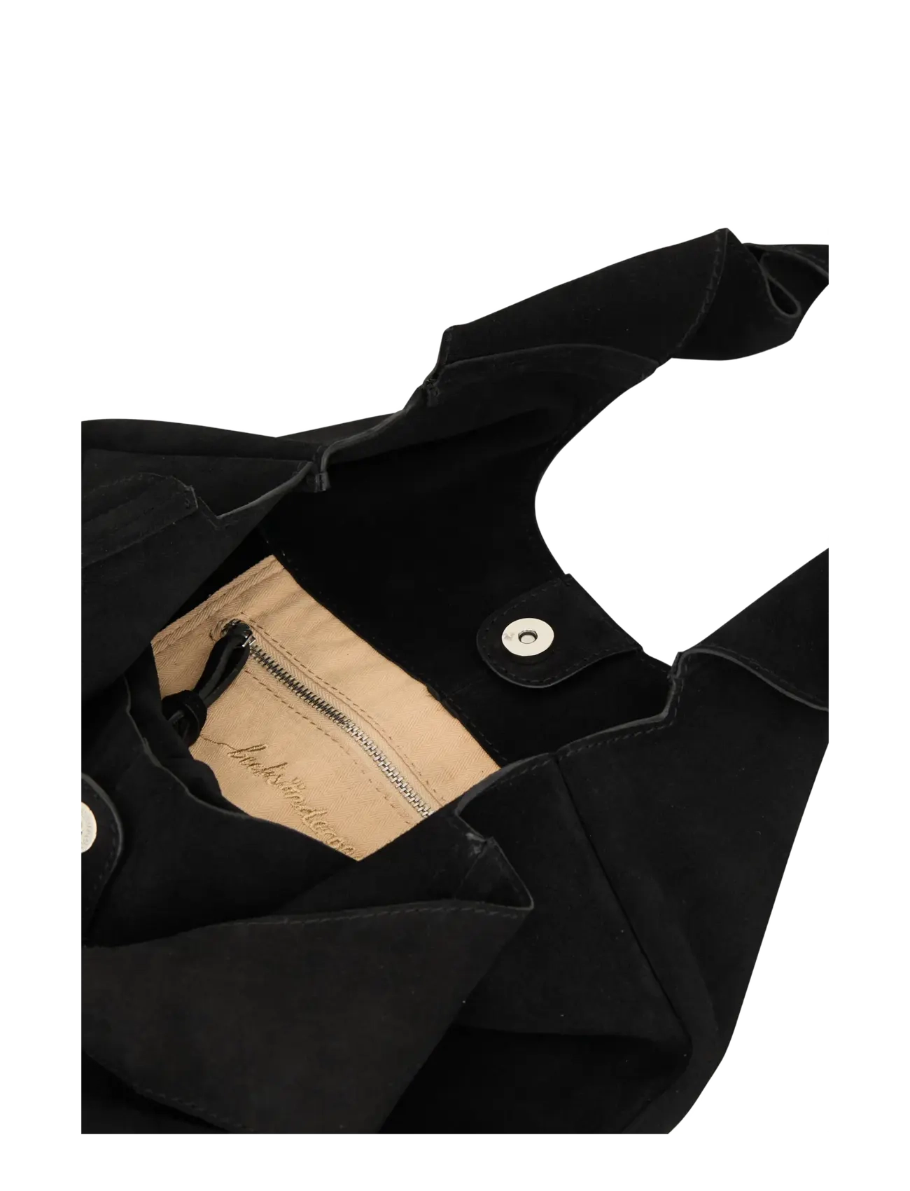 Becksöndergaard - Suede Demi Bag - shoppers - black - 1
