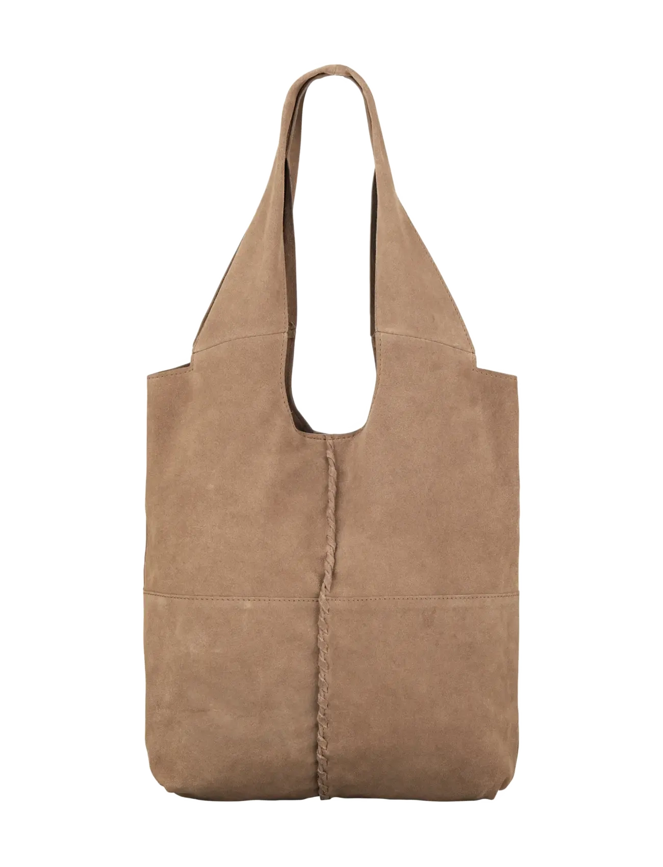 Becksöndergaard - Suede Demi Bag - shoulder bags - brown - 1