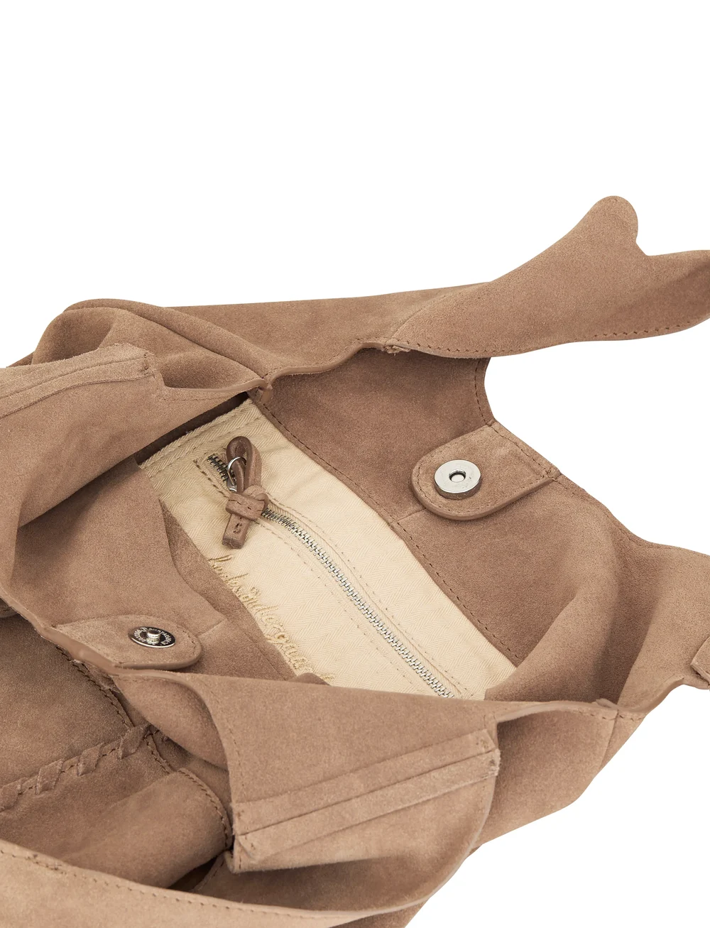 Becksöndergaard - Suede Demi Bag - shoulder bags - brown - 0