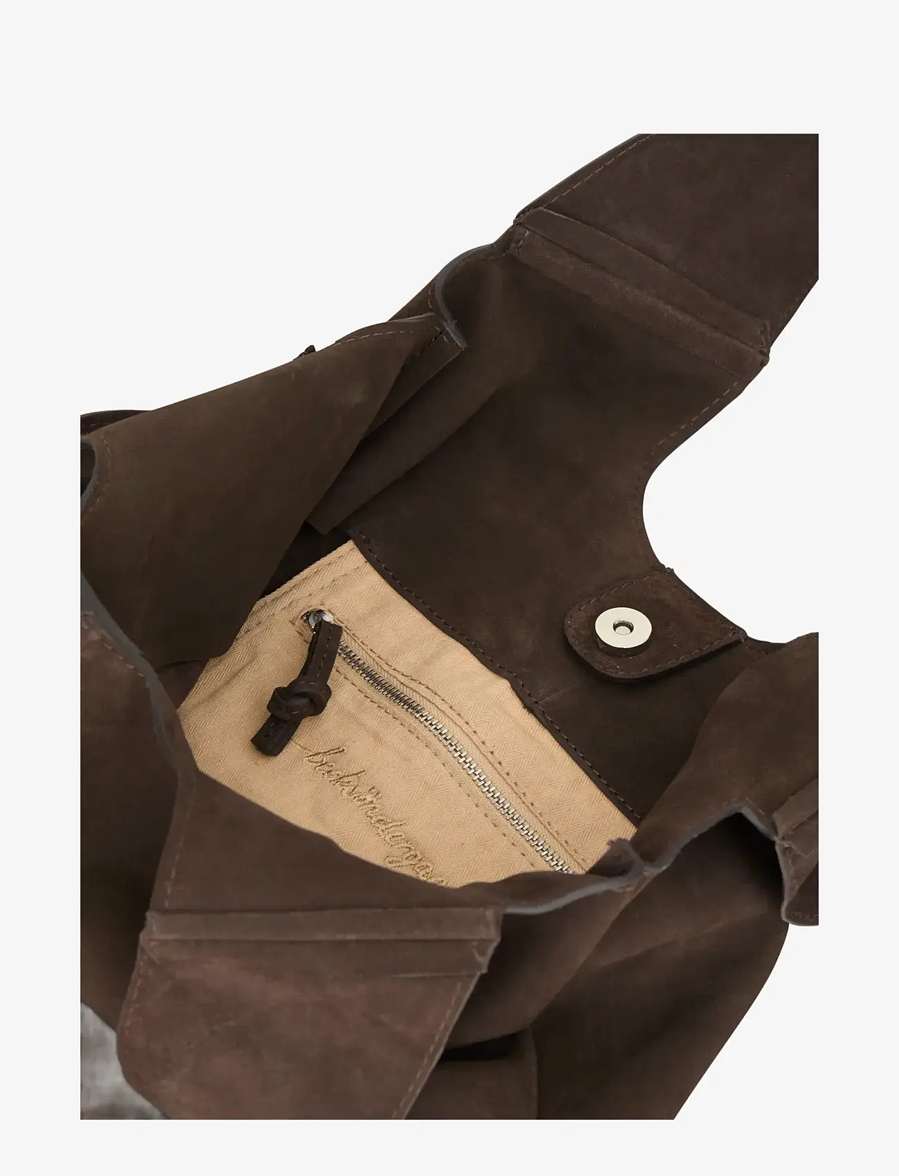 Becksöndergaard - Suede Demi Bag - shoppingväskor - hot fudge brown - 1