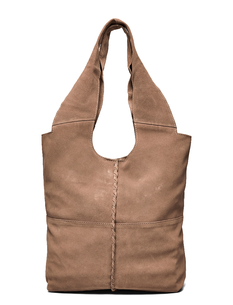 Becksöndergaard - Suede Demi Bag - shoppingväskor - moral gray - 0