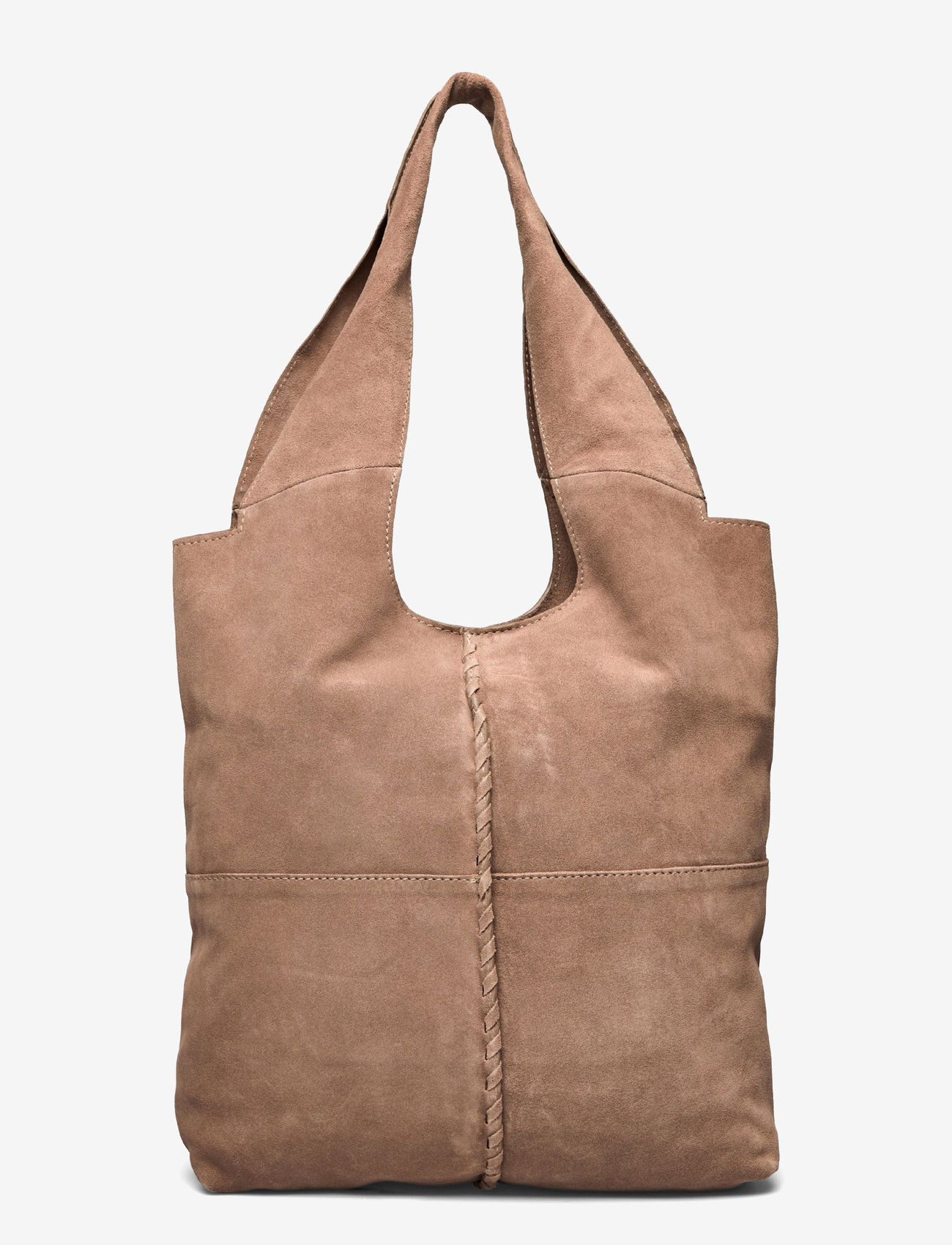 Becksöndergaard - Suede Demi Bag - shoppingväskor - moral gray - 1