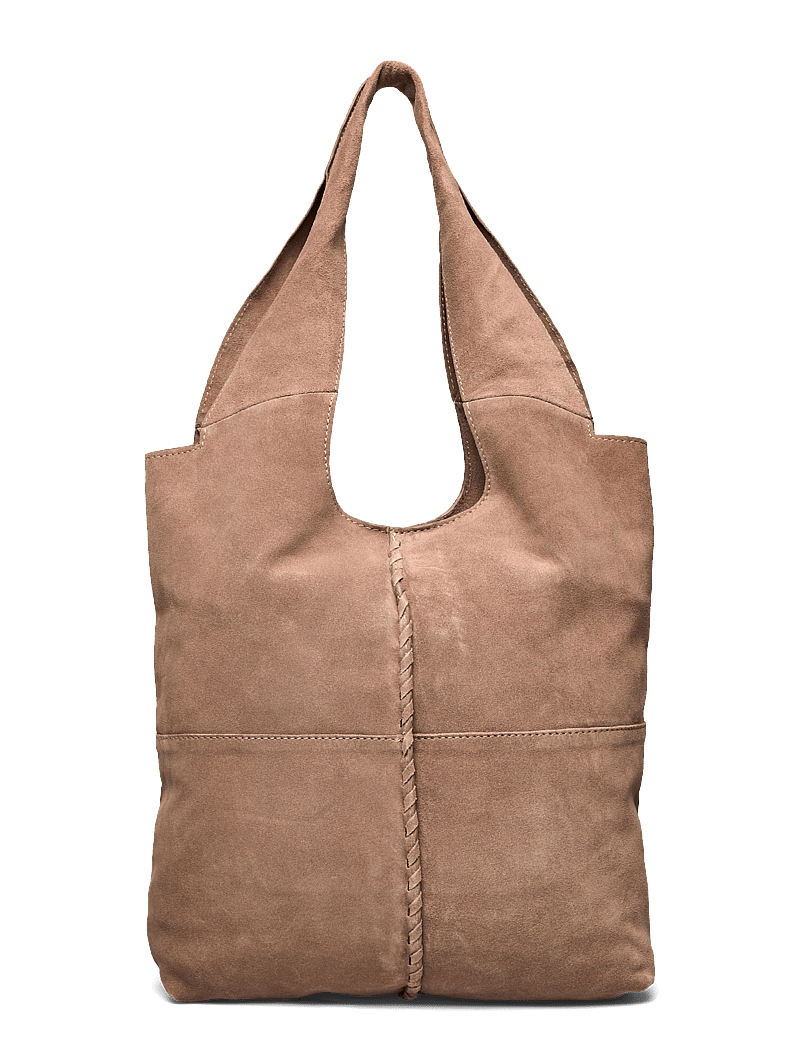 Becksöndergaard - Suede Demi Bag - shoppingväskor - moral gray - 1