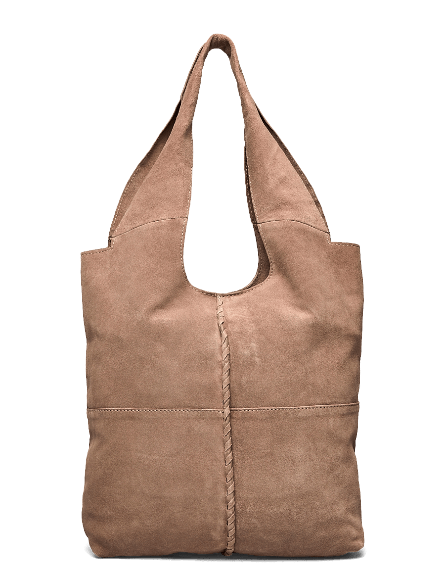 Becksöndergaard - Suede Demi Bag - shoppere - moral gray - 1