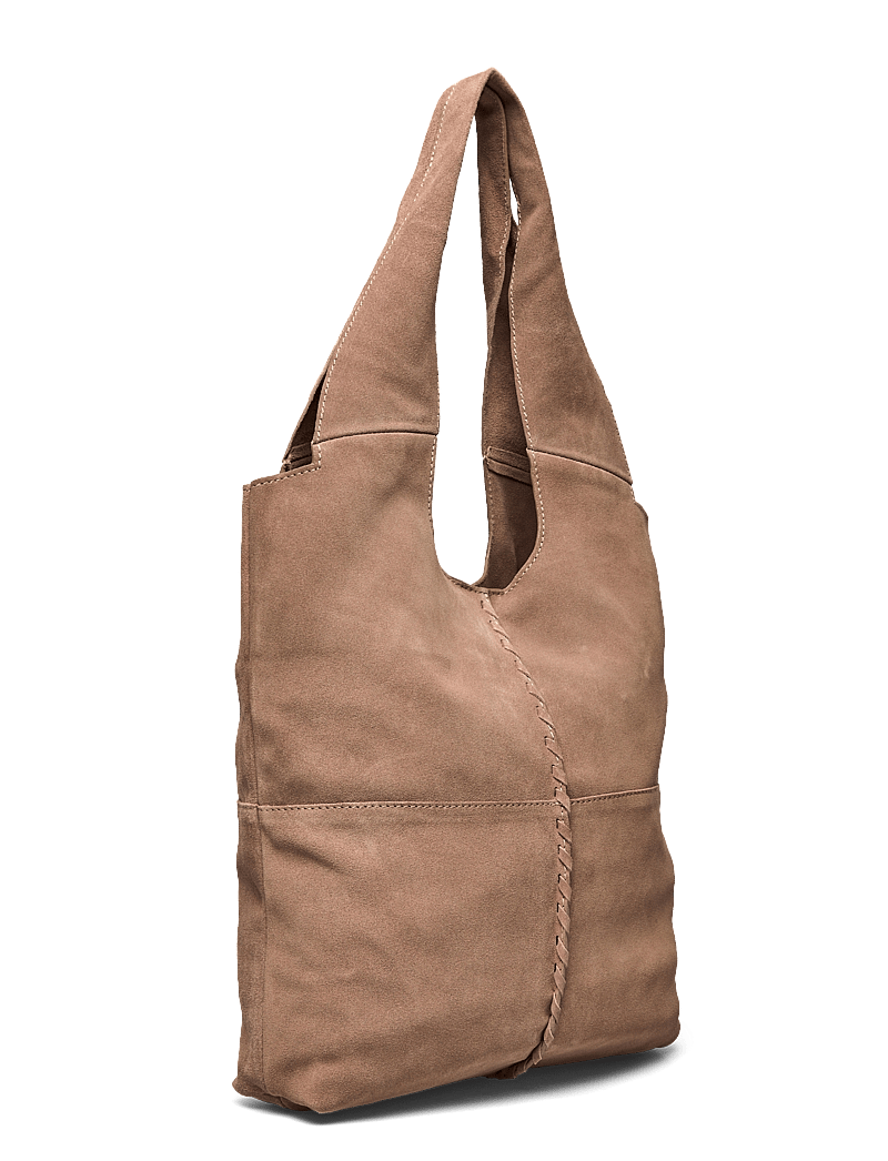 Becksöndergaard - Suede Demi Bag - shoppingväskor - moral gray - 2