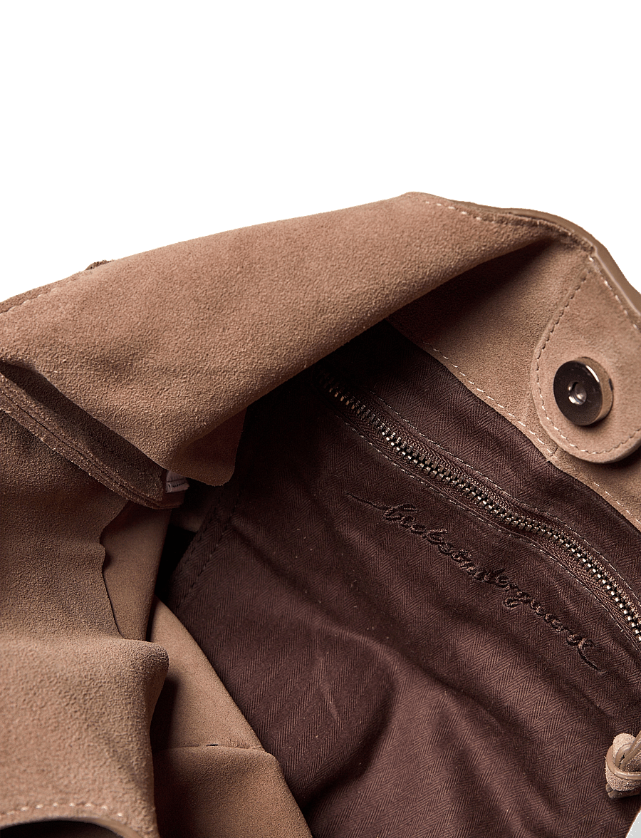 Becksöndergaard - Suede Demi Bag - shoppere - moral gray - 3