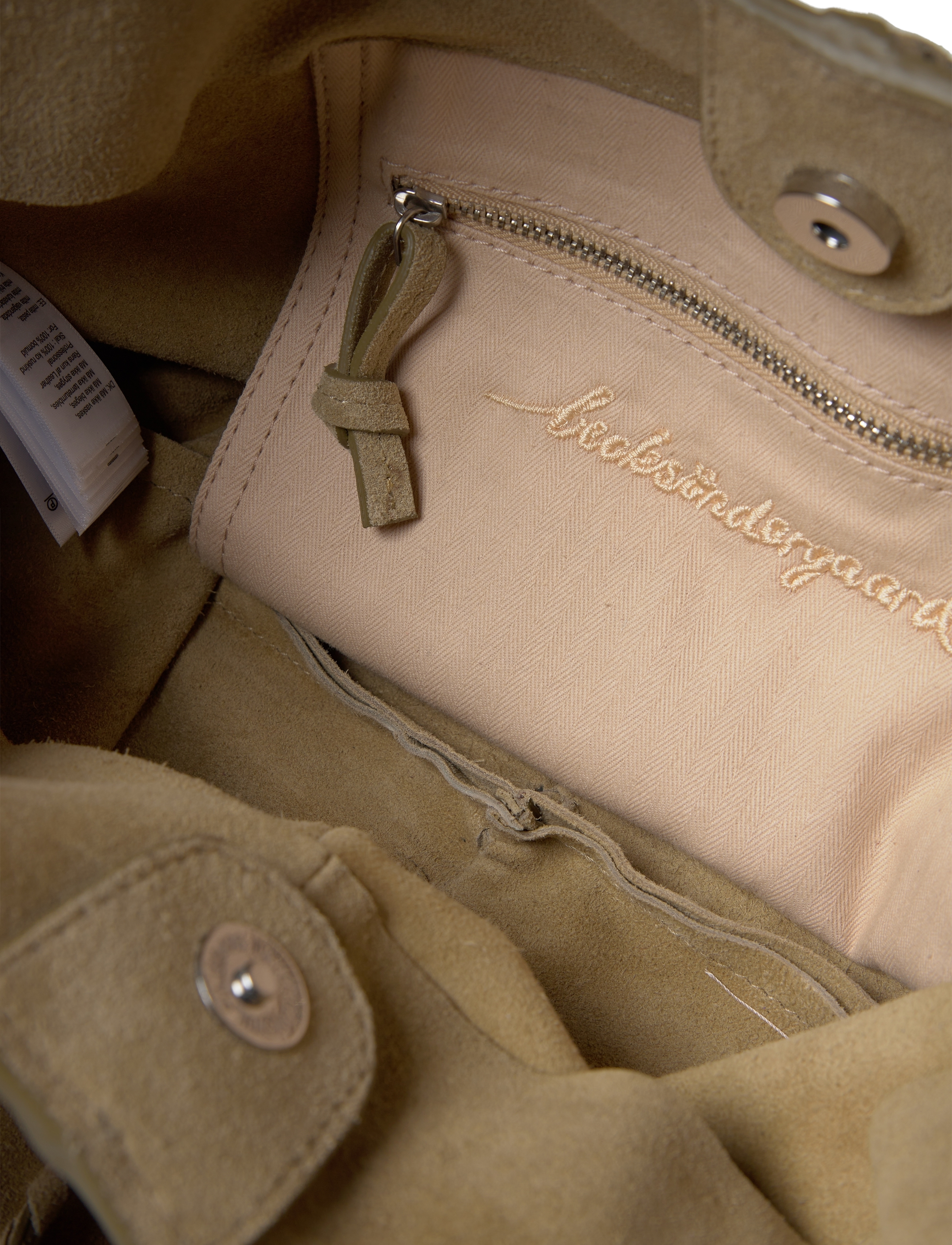Becksöndergaard - Suede Demi Bag - accessories - pistachio green - 3
