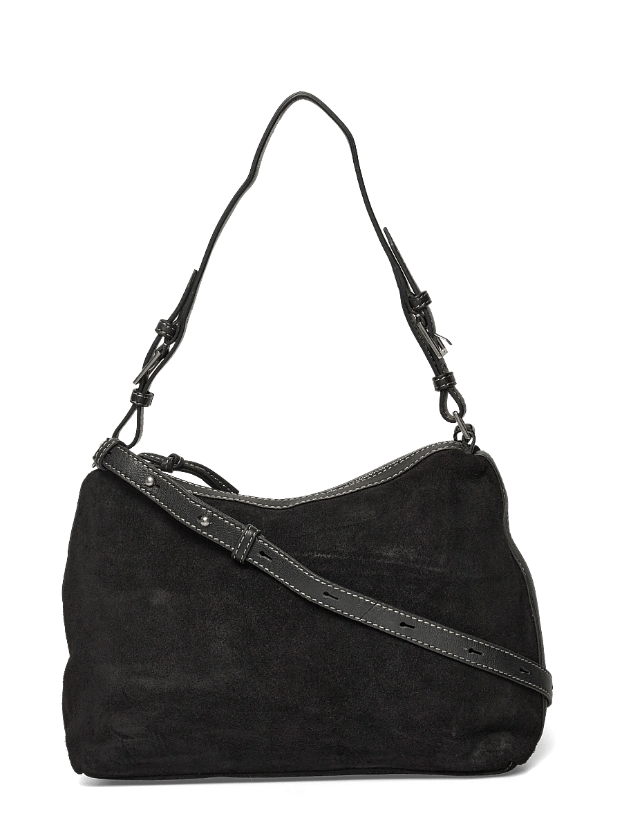 Becksöndergaard - Suede Ginni Medi Bag - modetrender - black - 1