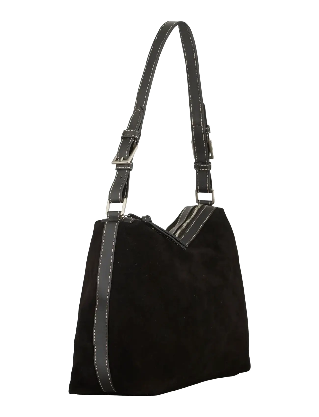 Becksöndergaard - Suede Ginni Medi Bag - modetrender - black - 2