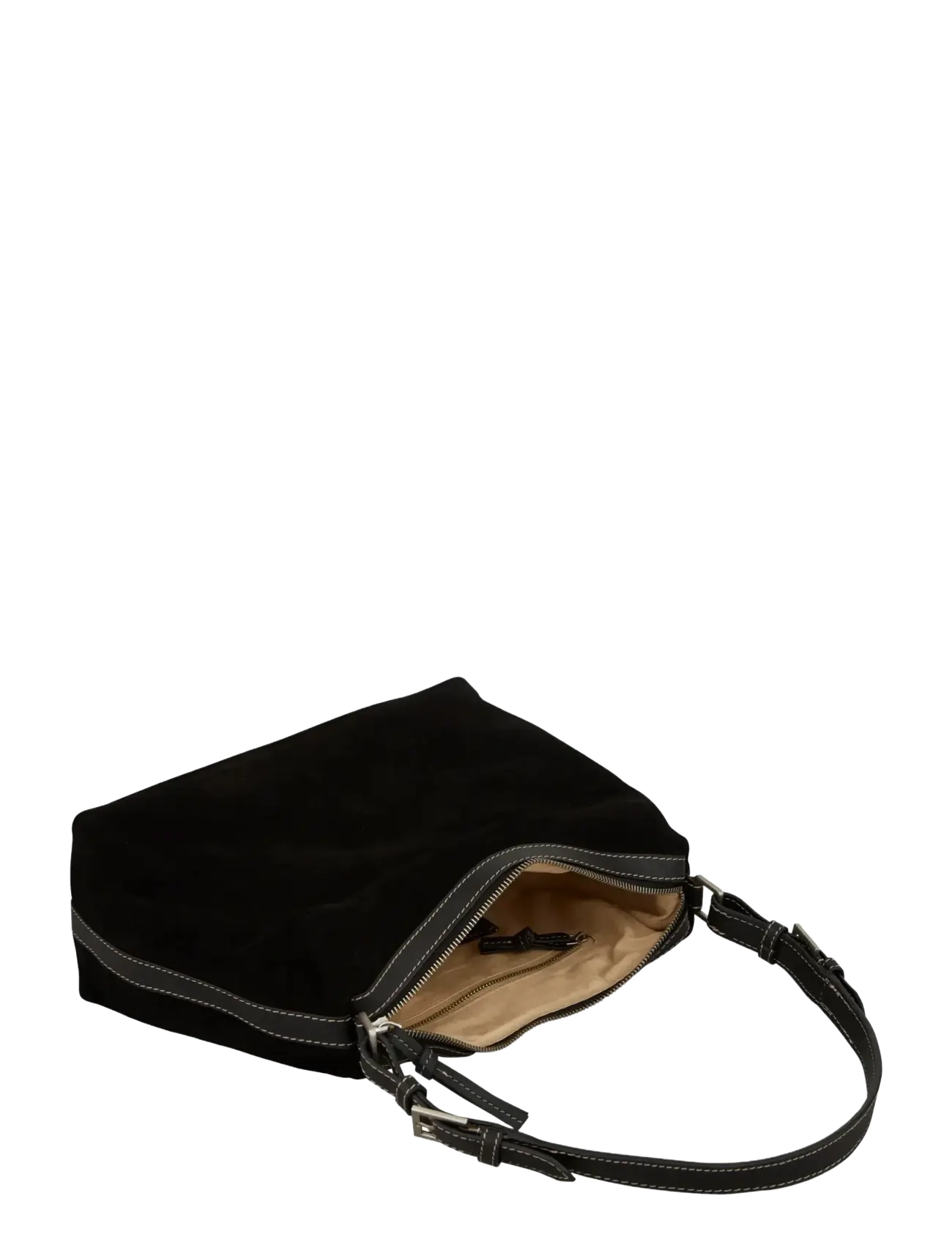 Becksöndergaard - Suede Ginni Medi Bag - modetrender - black - 3