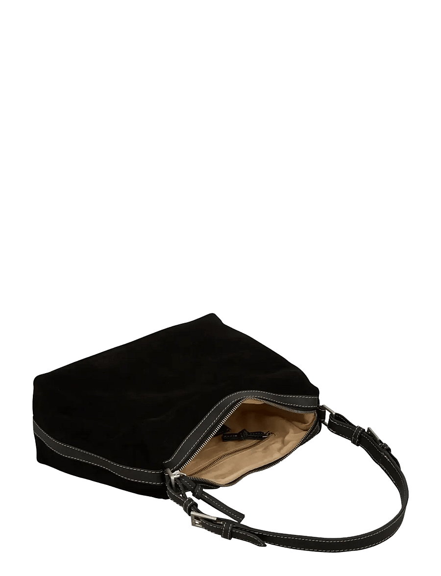 Becksöndergaard - Suede Ginni Medi Bag - modetrender - black - 3