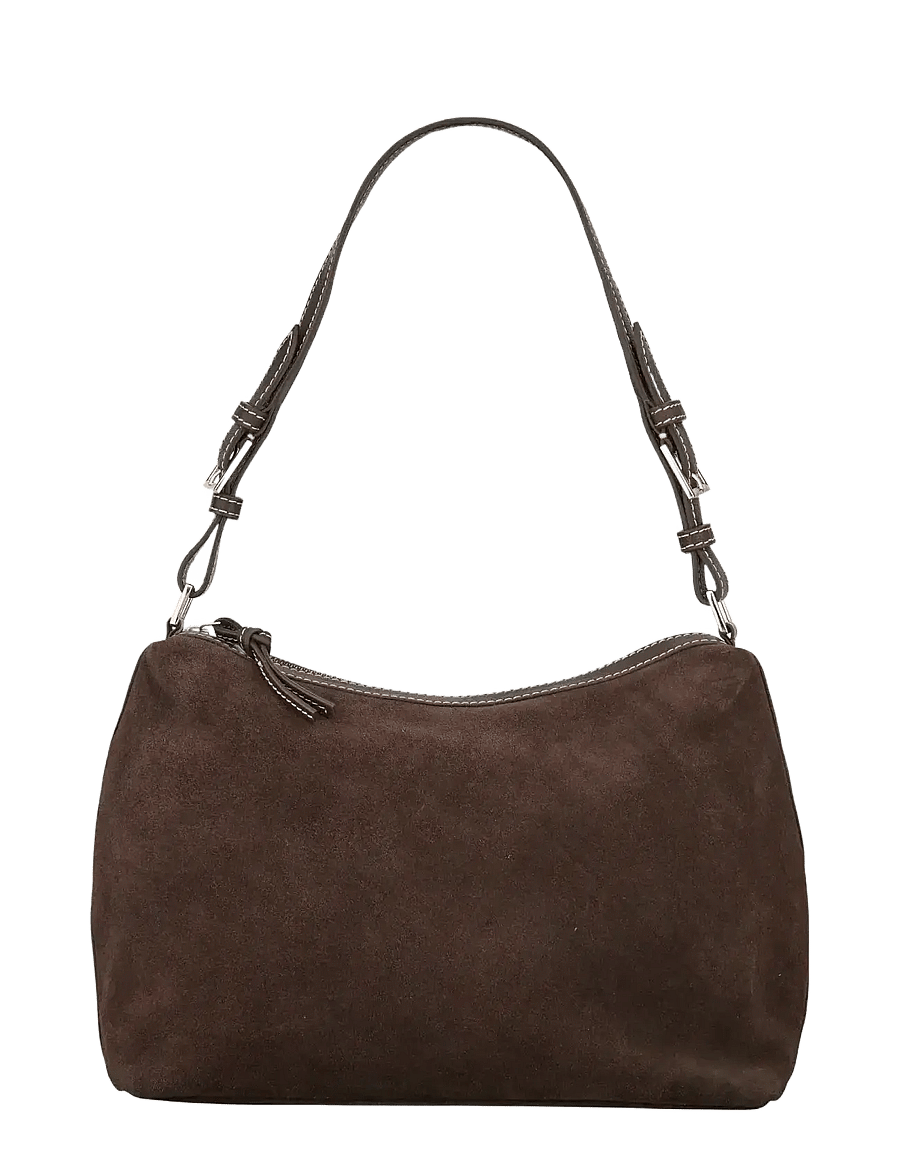 Becksöndergaard - Suede Ginni Medi Bag - henkeltaschen - chocolate torte - 1