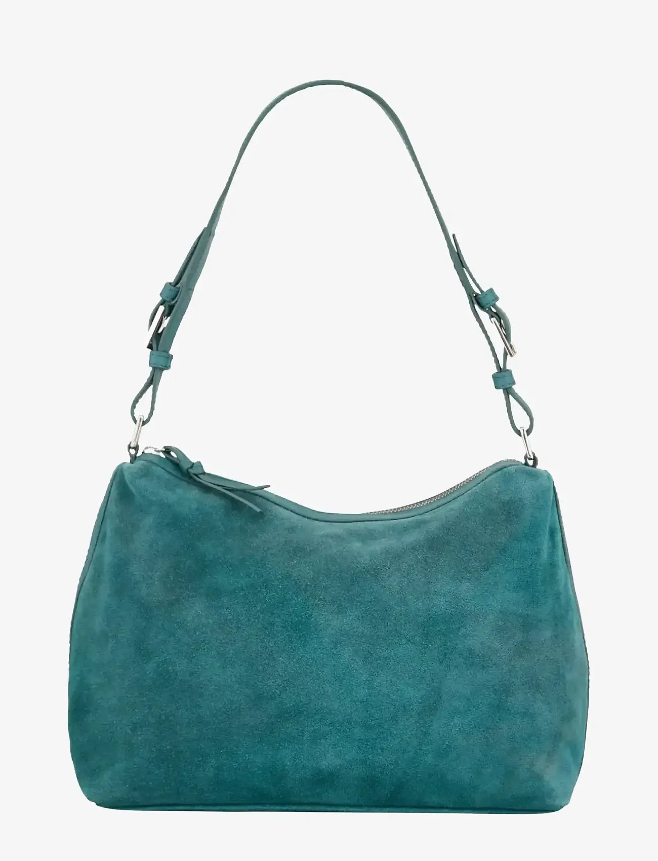 Becksöndergaard - Suede Ginni Medi Bag - shoulder bags - mediteal green - 0