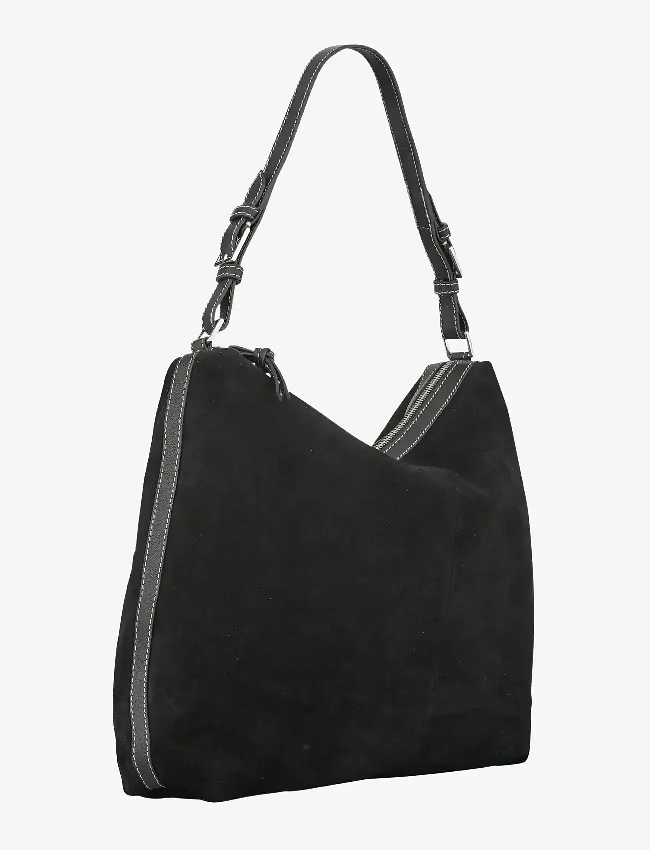 Becksöndergaard - Suede Ginni Large Bag - erilised sündmused - black - 2