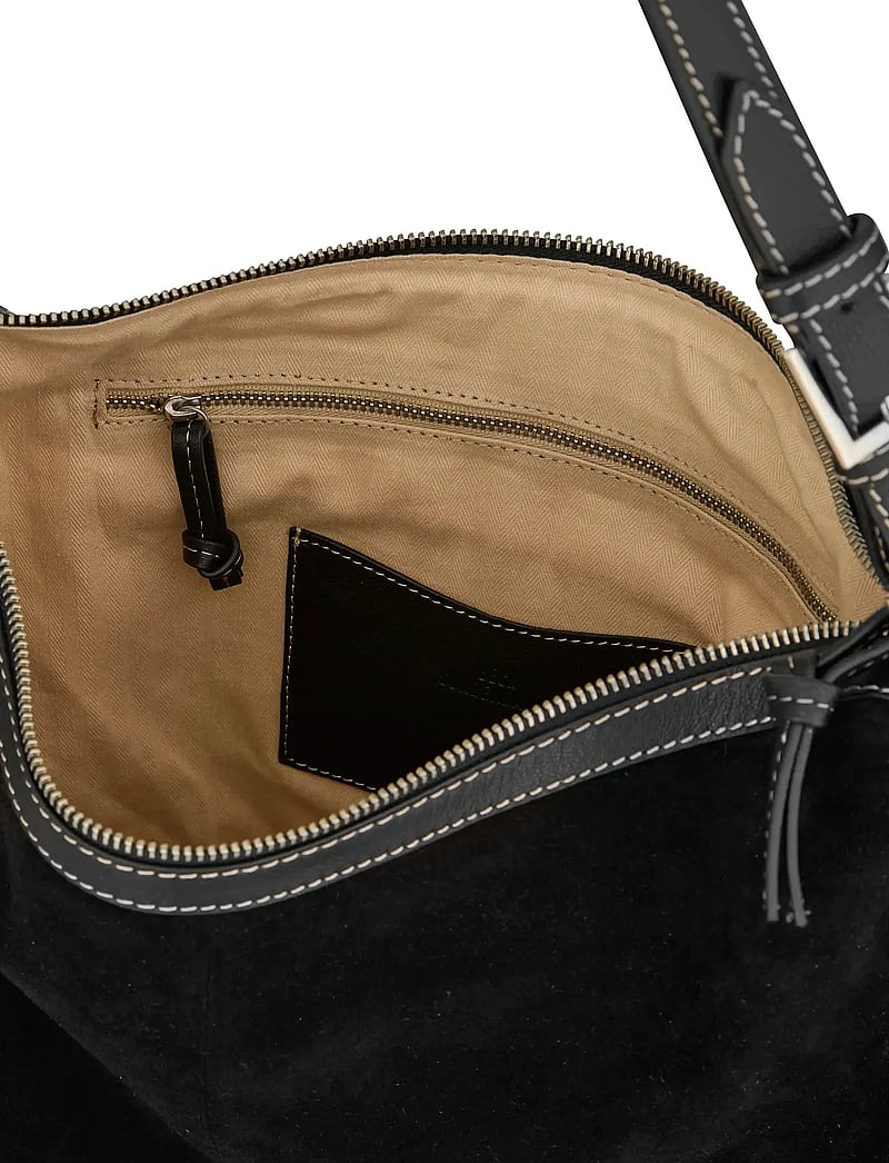 Becksöndergaard - Suede Ginni Large Bag - special occasions - black - 3