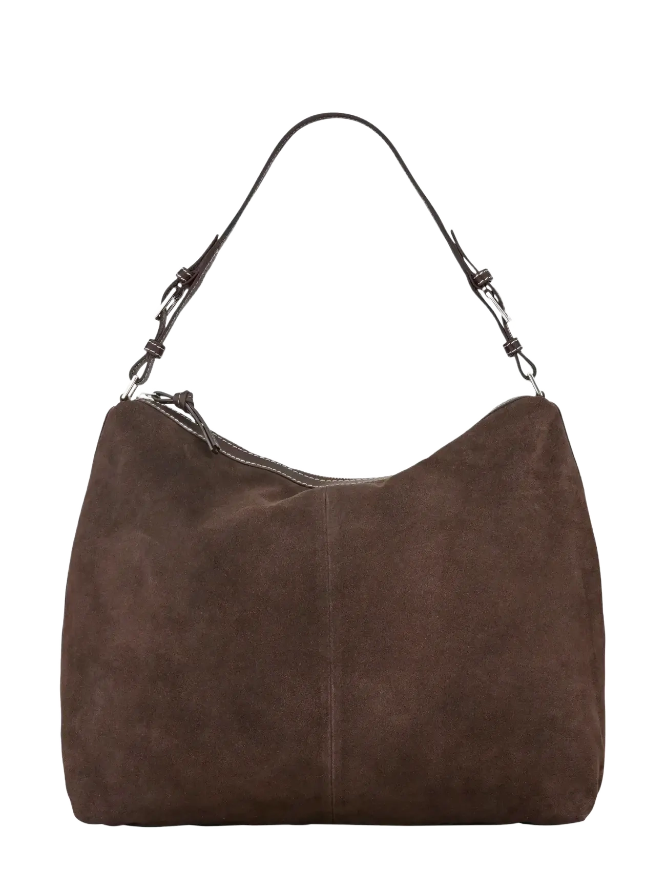 Becksöndergaard Suede Ginni Large Bag - Håndtasker - CHOCOLATE TORTE / brown
