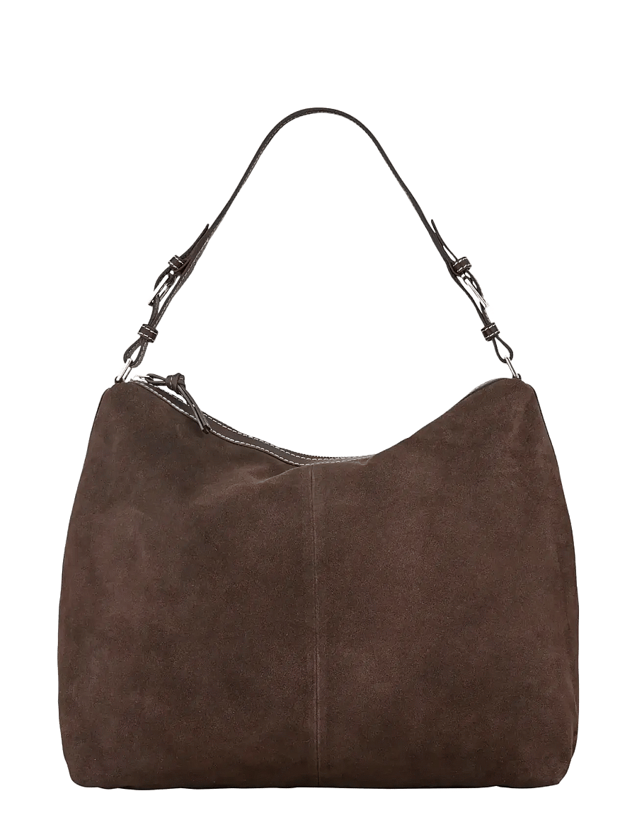 Becksöndergaard - Suede Ginni Large Bag - special occasions - chocolate torte - 1