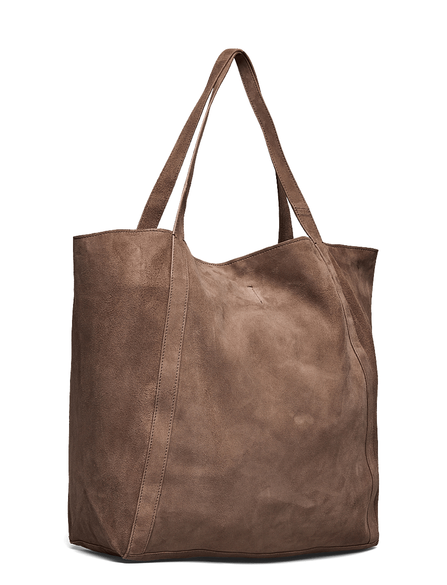 Becksöndergaard - Suede Eden Bag - shoppers - adobe - 2