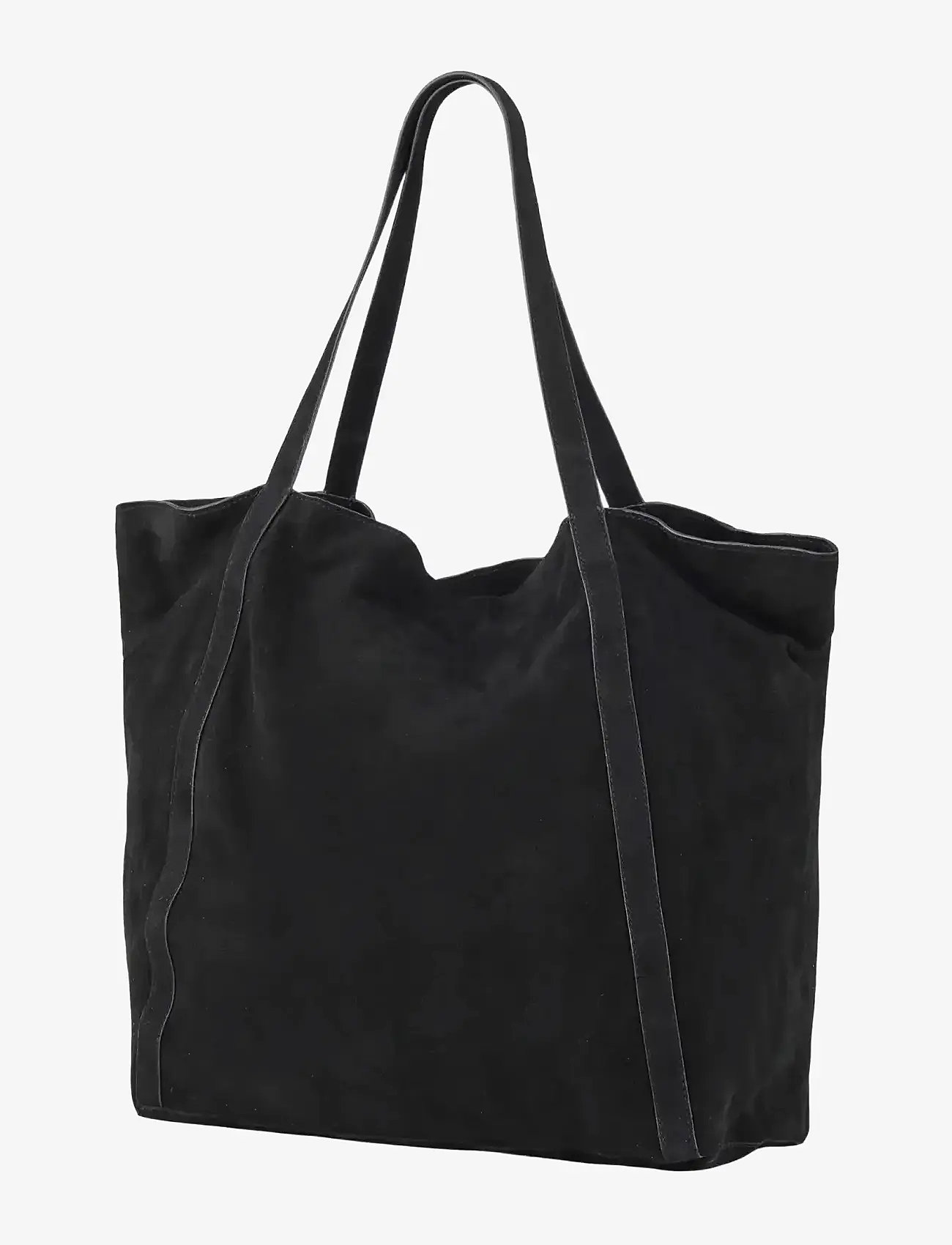 Becksöndergaard - Suede Eden Bag - shoppingväskor - black - 0