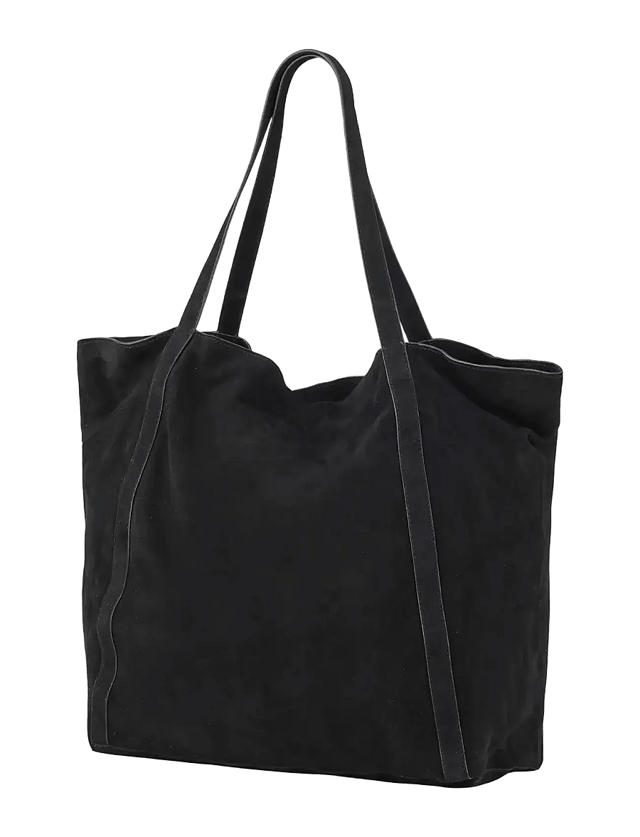 Becksöndergaard - Suede Eden Bag - shoppere - black - 0