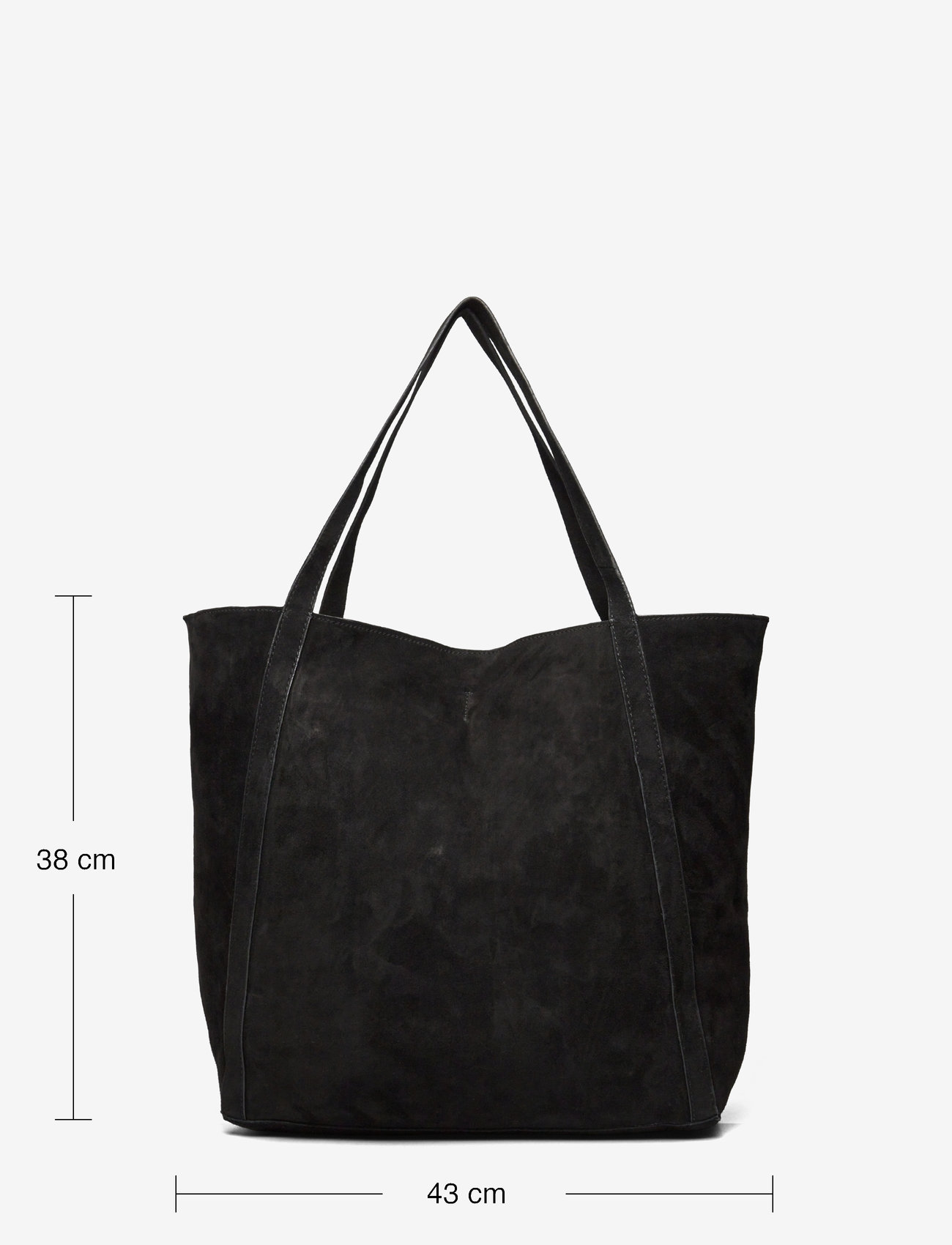Becksöndergaard - Suede Eden Bag - cabas - black - 4