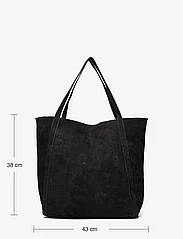 Becksöndergaard - Suede Eden Bag - tote bags - black - 4