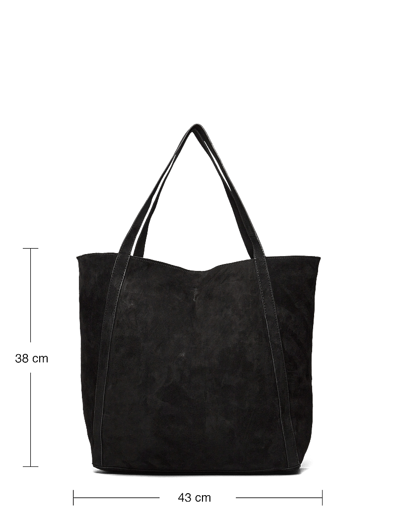 Becksöndergaard - Suede Eden Bag - cabas - black - 4