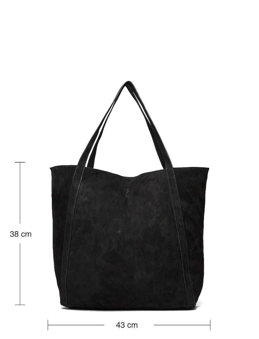 Becksöndergaard - Suede Eden Bag - shopper - black - 4