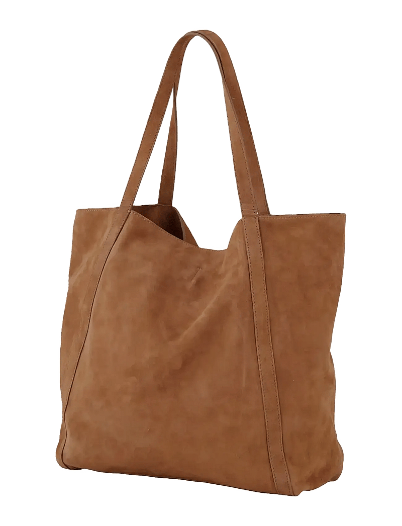 Becksöndergaard - Suede Eden Bag - shoppers - brown - 0