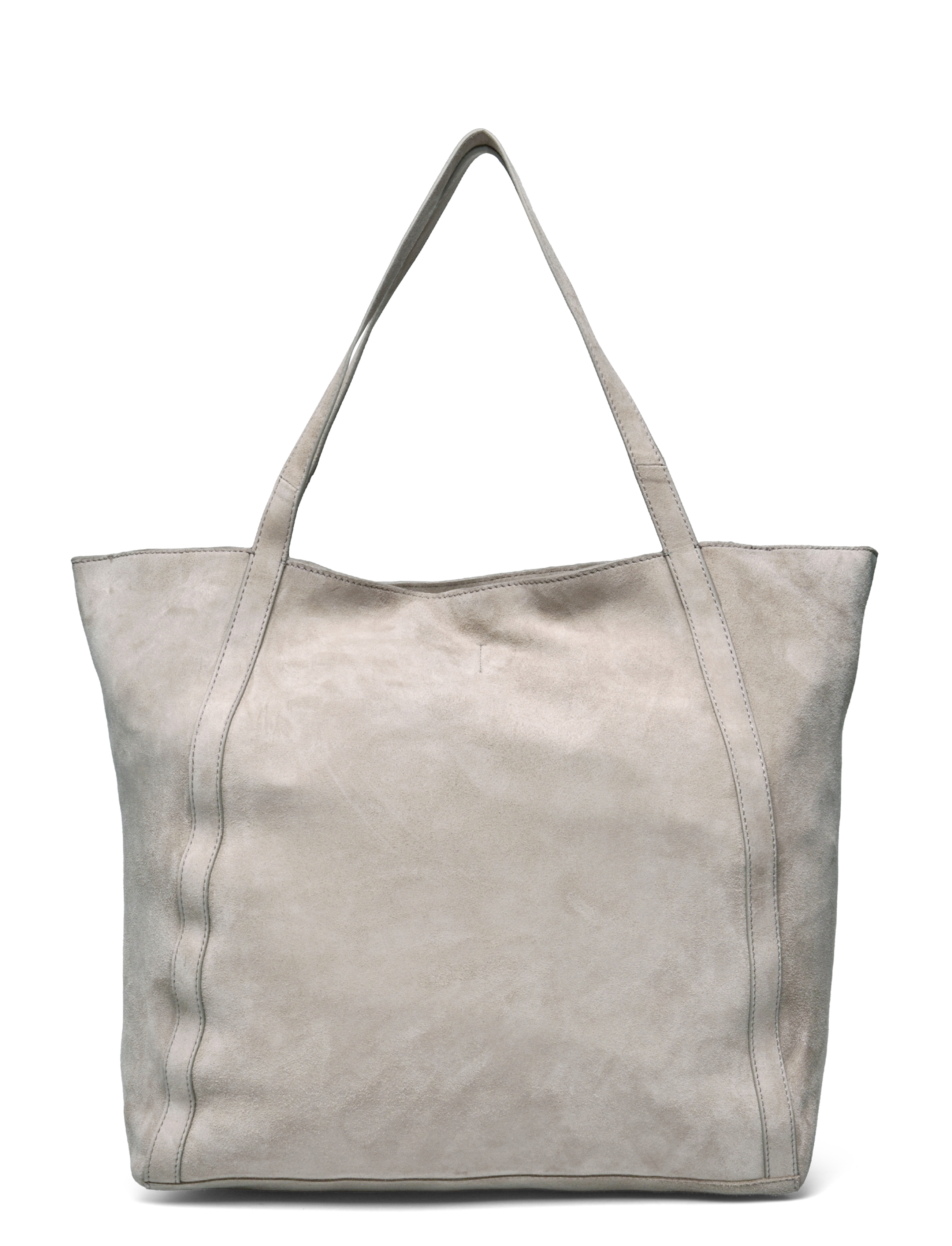 Becksöndergaard Suede Eden Bag - Handväskor - PORPOISE GRAY / beige
