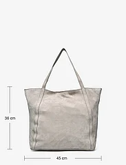 Becksöndergaard - Suede Eden Bag - tote bags - porpoise gray - 4