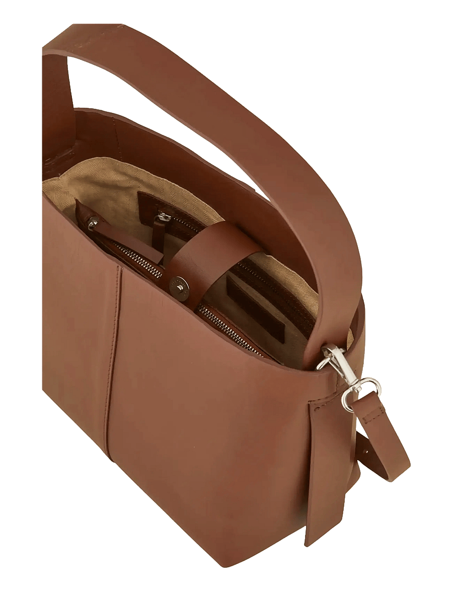 Becksöndergaard - Nappa Fraya Small Bag - modetrends - mocha brown - 1