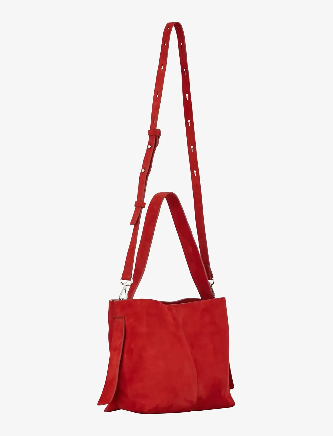 Becksöndergaard - Suede Fraya Small Bag - mode trends - adrenaline red - 1
