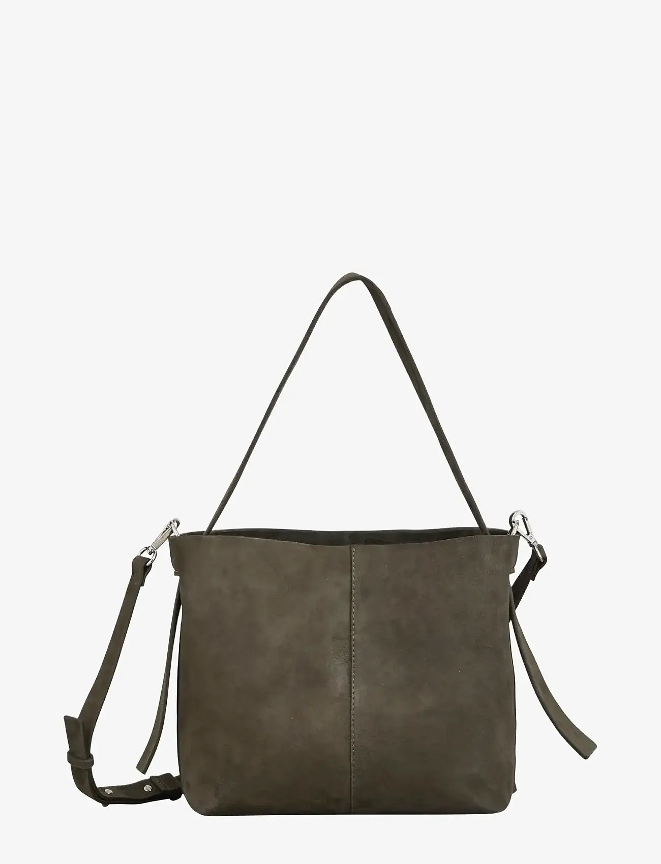Becksöndergaard Suede Fraya Small Bag - Väskor - ARMY / khaki/green