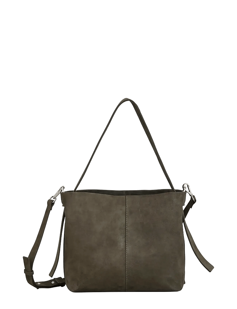 Becksöndergaard - Suede Fraya Small Bag - shoulder bags - army - 0