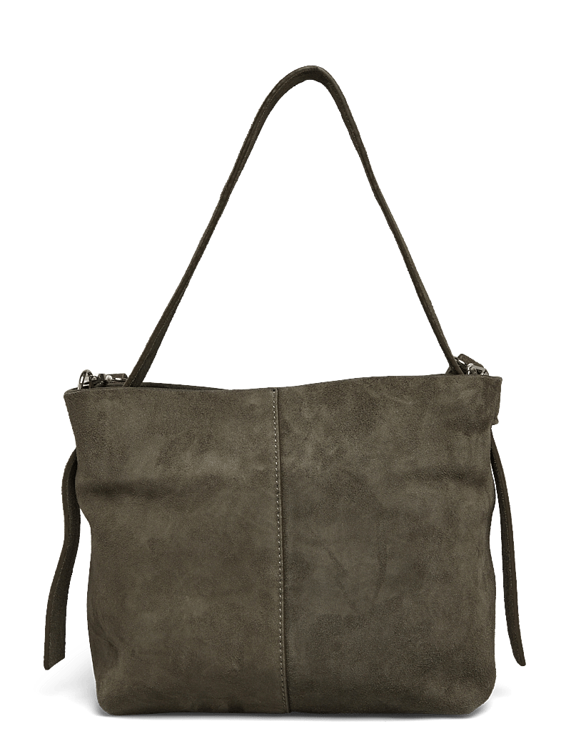 Becksöndergaard - Suede Fraya Small Bag - shoulder bags - army - 1
