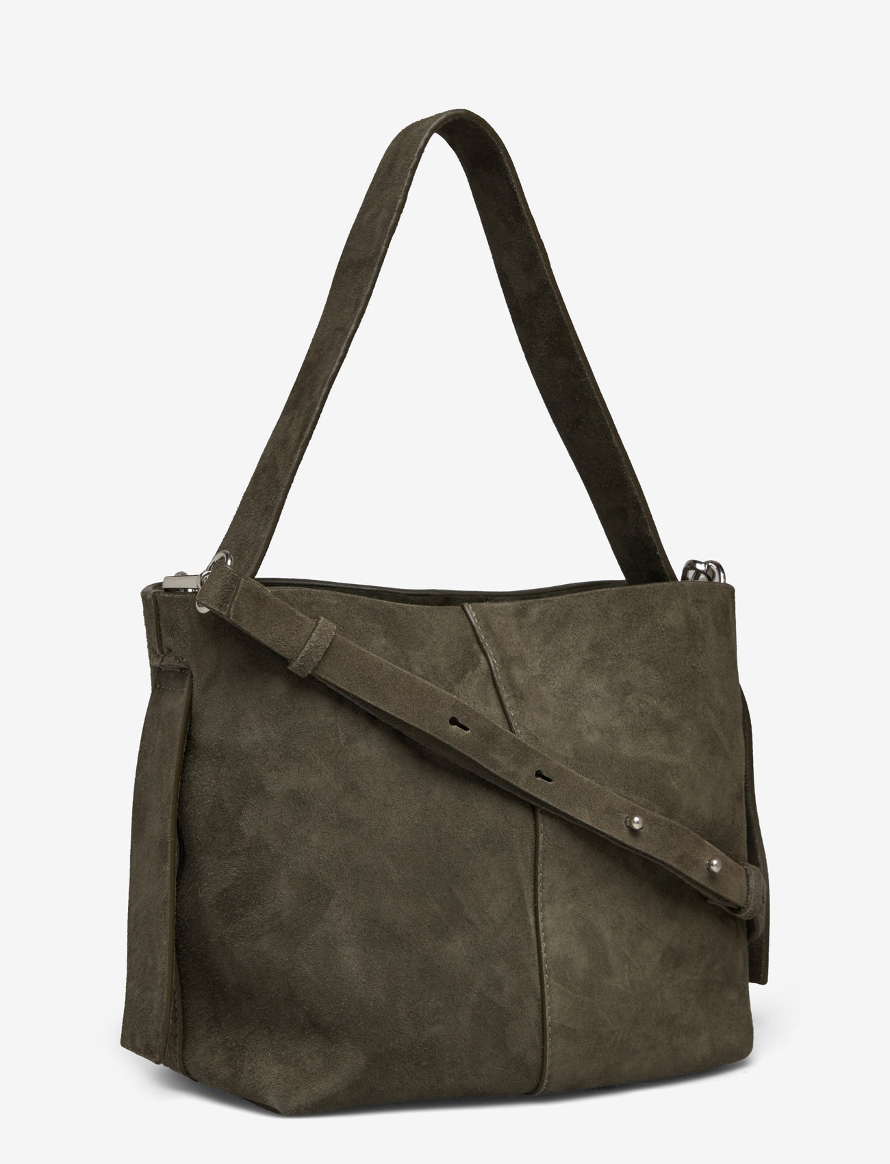 Becksöndergaard - Suede Fraya Small Bag - speciella tillfällen - army - 2