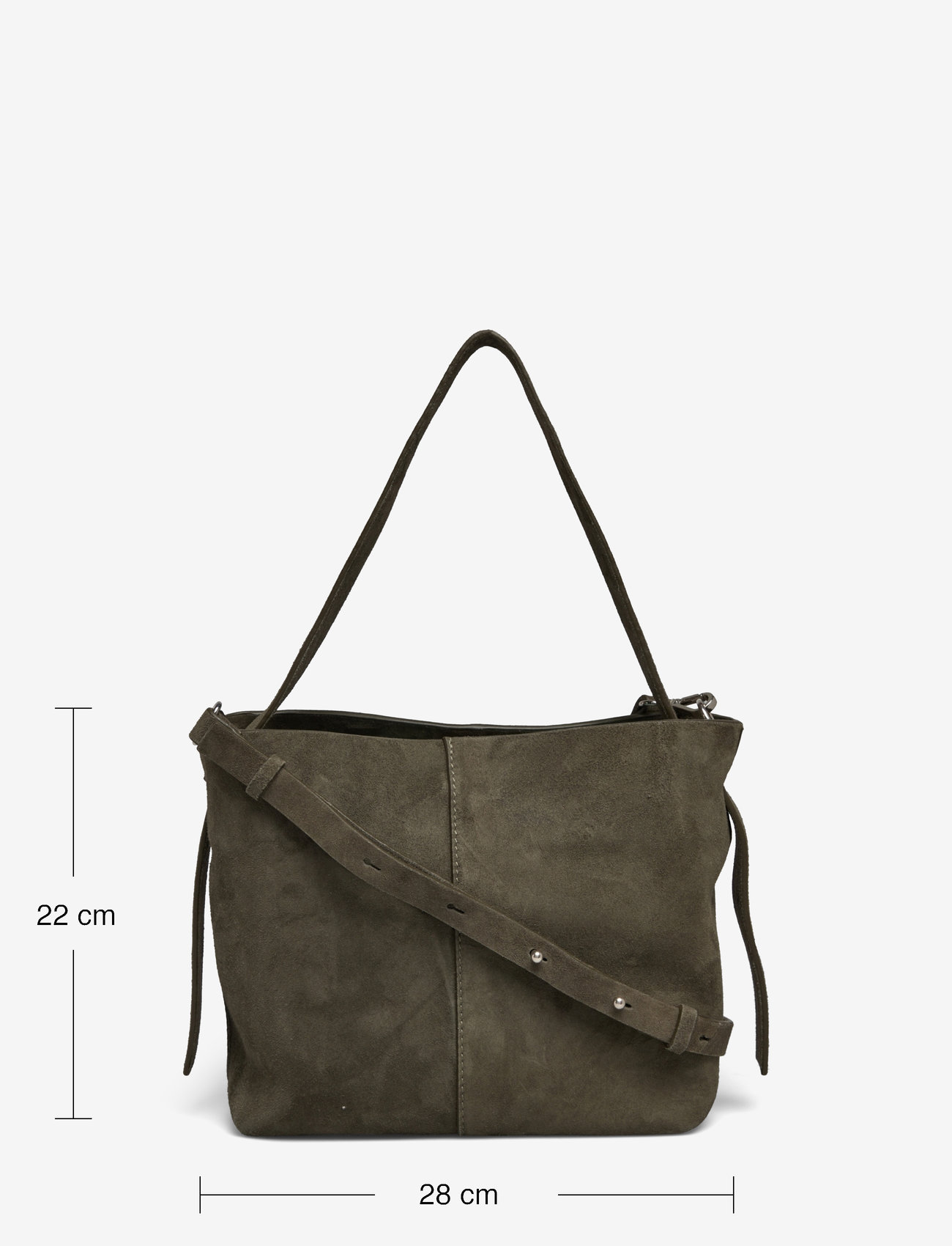 Becksöndergaard - Suede Fraya Small Bag - speciella tillfällen - army - 4