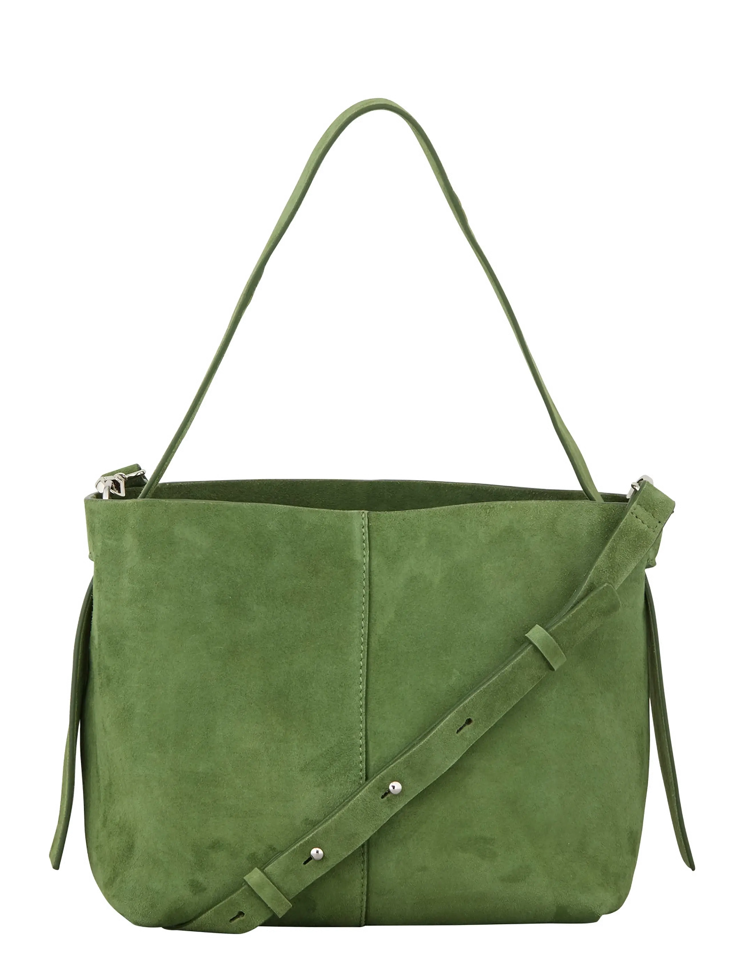 Becksöndergaard Suede Fraya Small Bag - Becksöndergaard - BANANA PALM GREEN / green