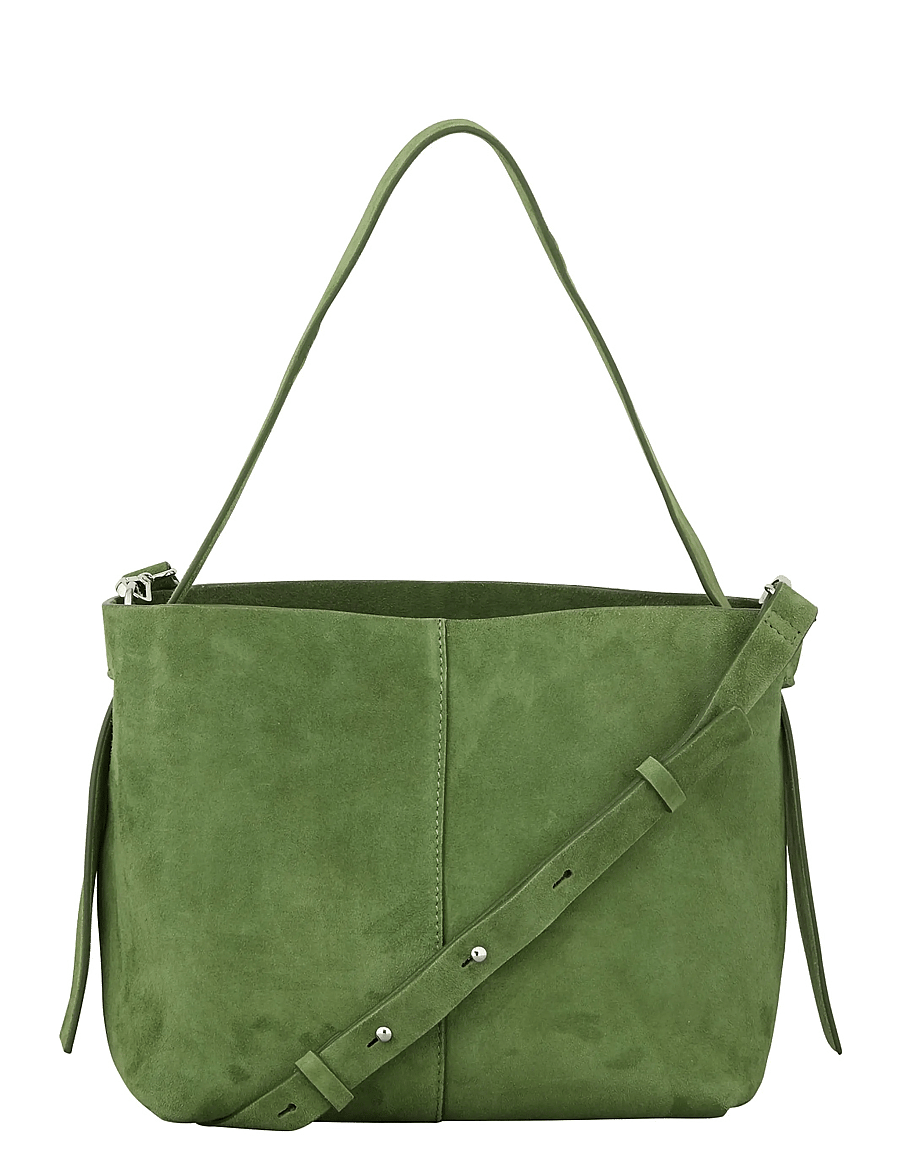 Becksöndergaard - Suede Fraya Small Bag - modetrender - banana palm green - 0