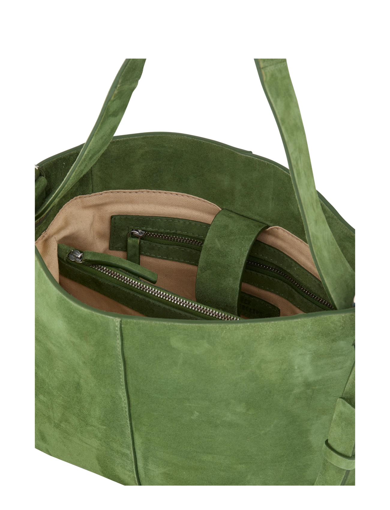 Becksöndergaard - Suede Fraya Small Bag - modetrender - banana palm green - 2