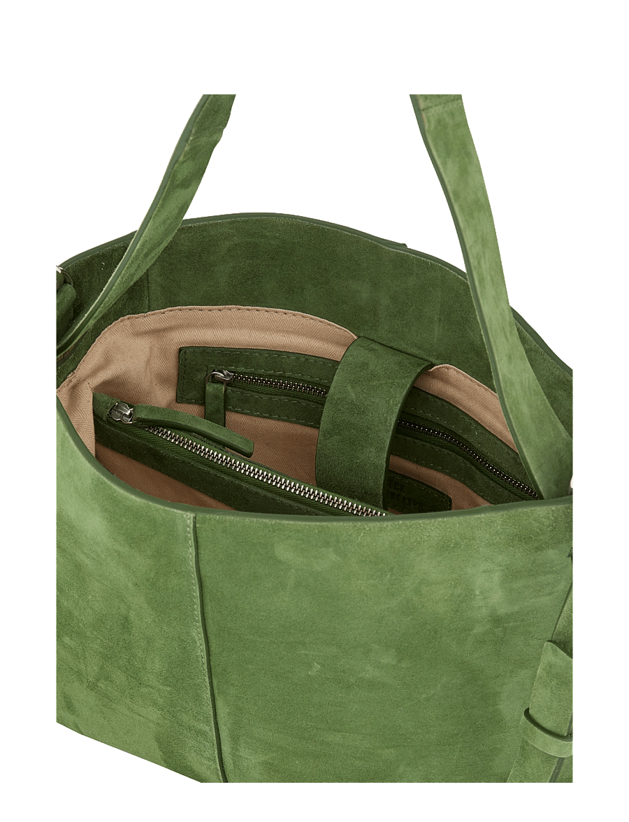 Becksöndergaard - Suede Fraya Small Bag - modetrender - banana palm green - 2