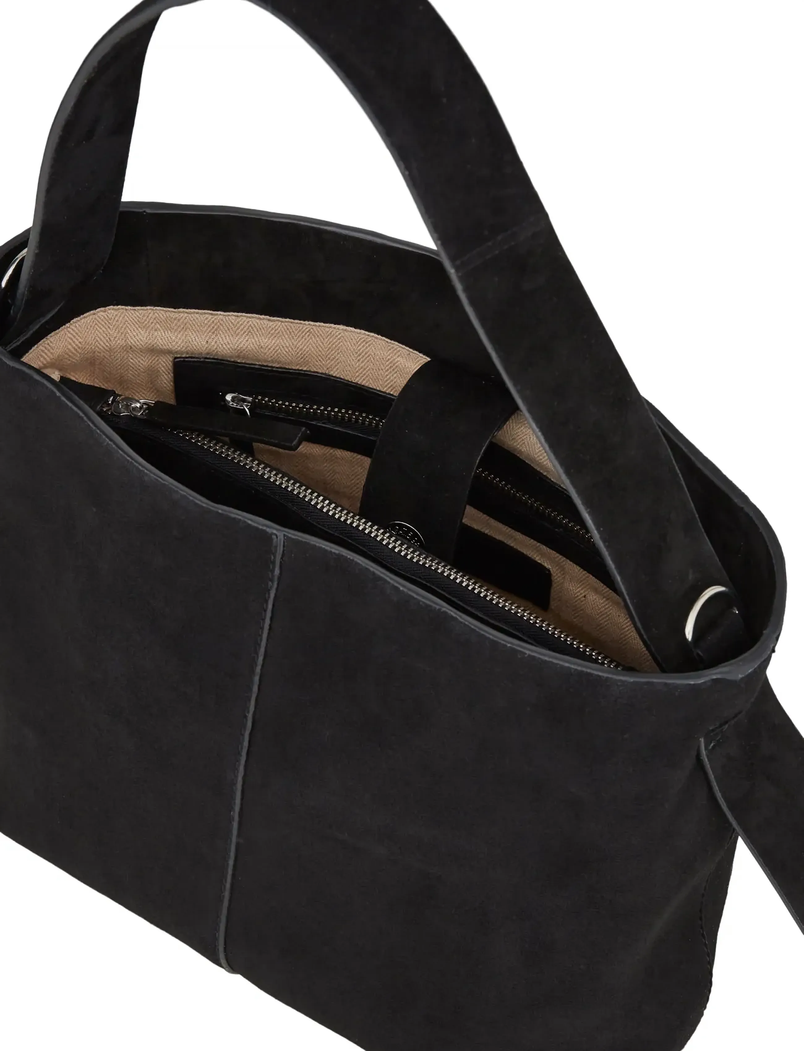 Becksöndergaard - Suede Fraya Small Bag - fashion trends - black - 1