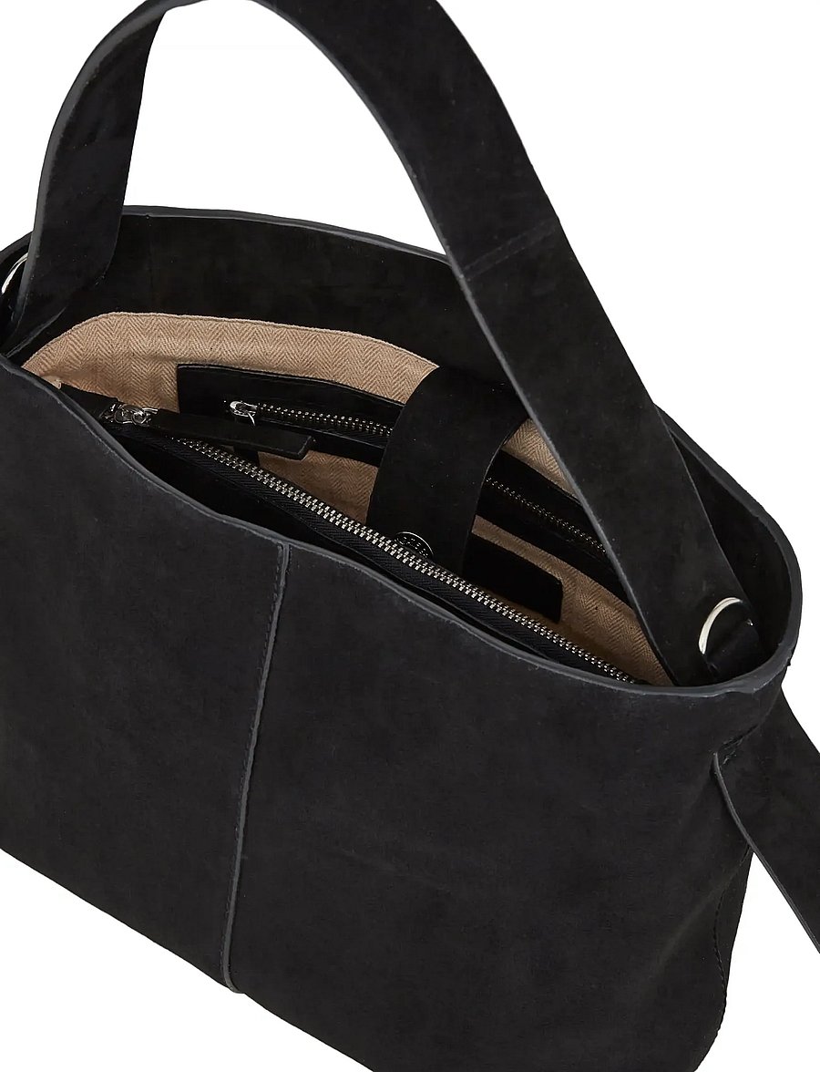 Becksöndergaard - Suede Fraya Small Bag - fashion trends - black - 1
