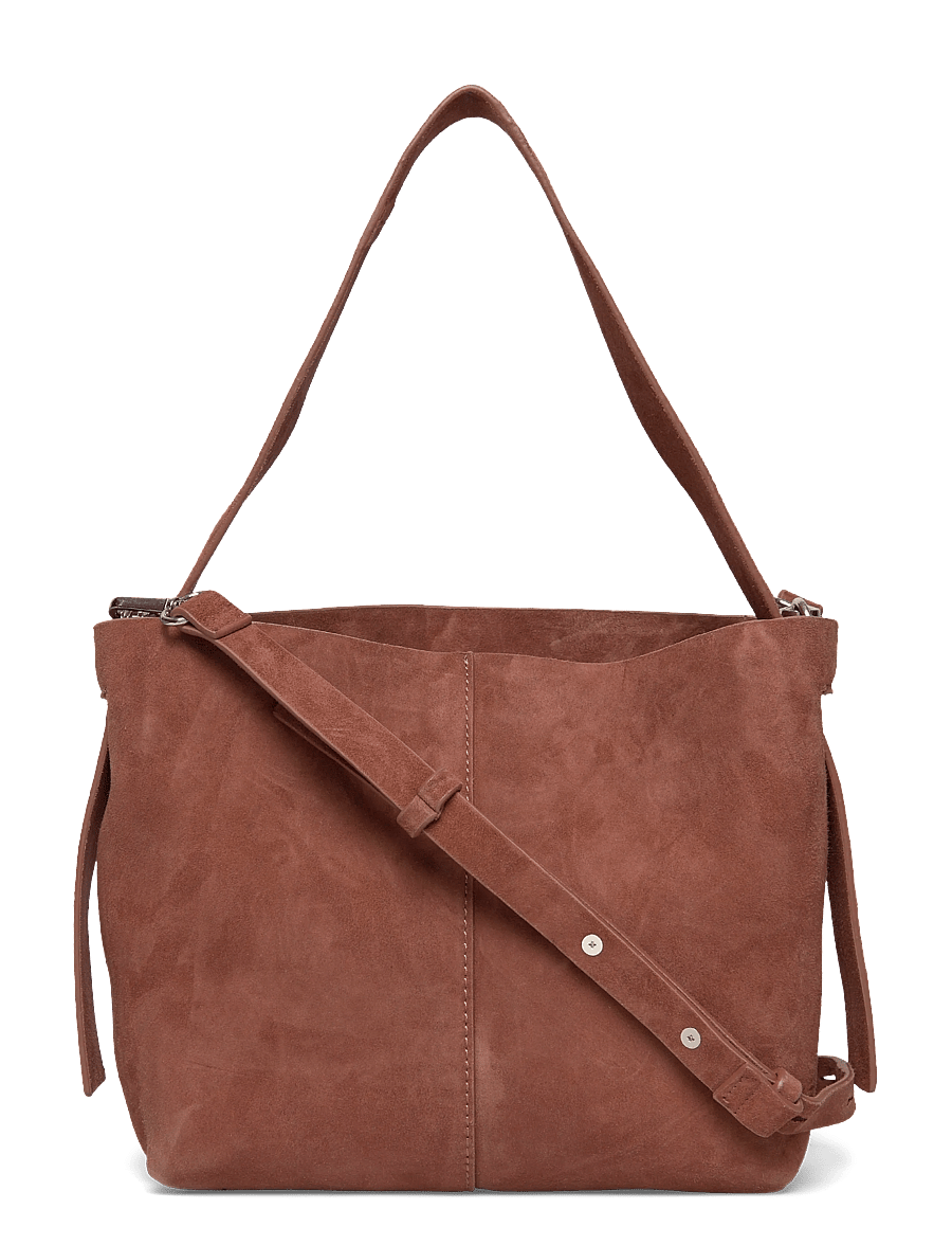 Becksöndergaard - Suede Fraya Small Bag - mode trends - brown tortoise shell - 0