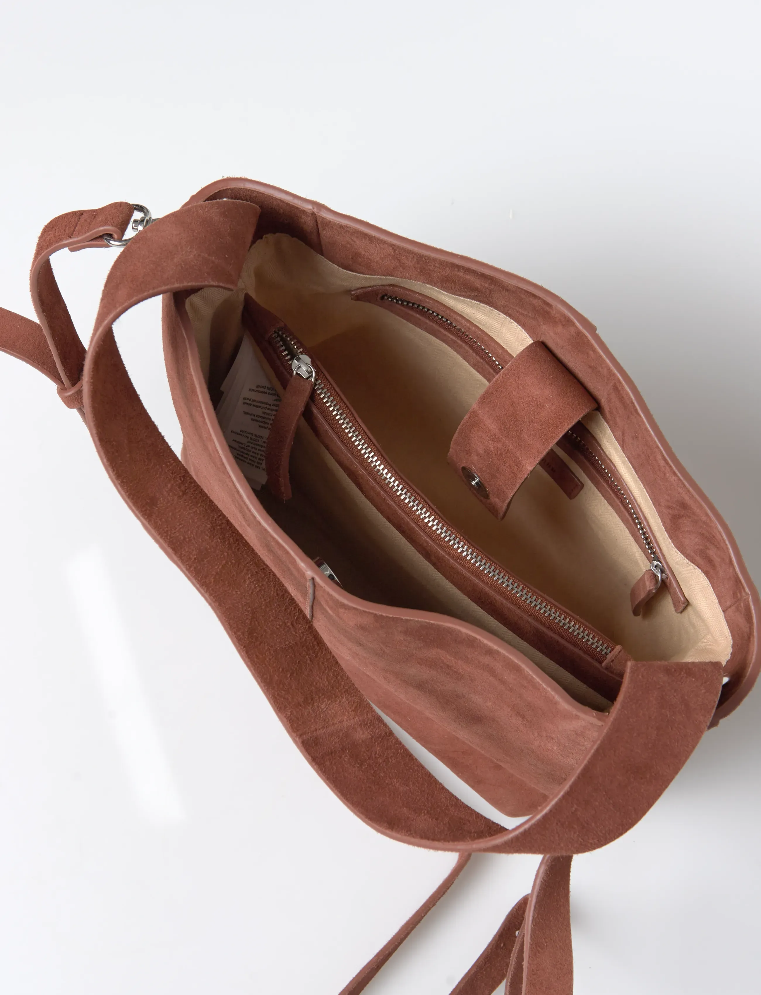 Becksöndergaard - Suede Fraya Small Bag - mode trends - brown tortoise shell - 3