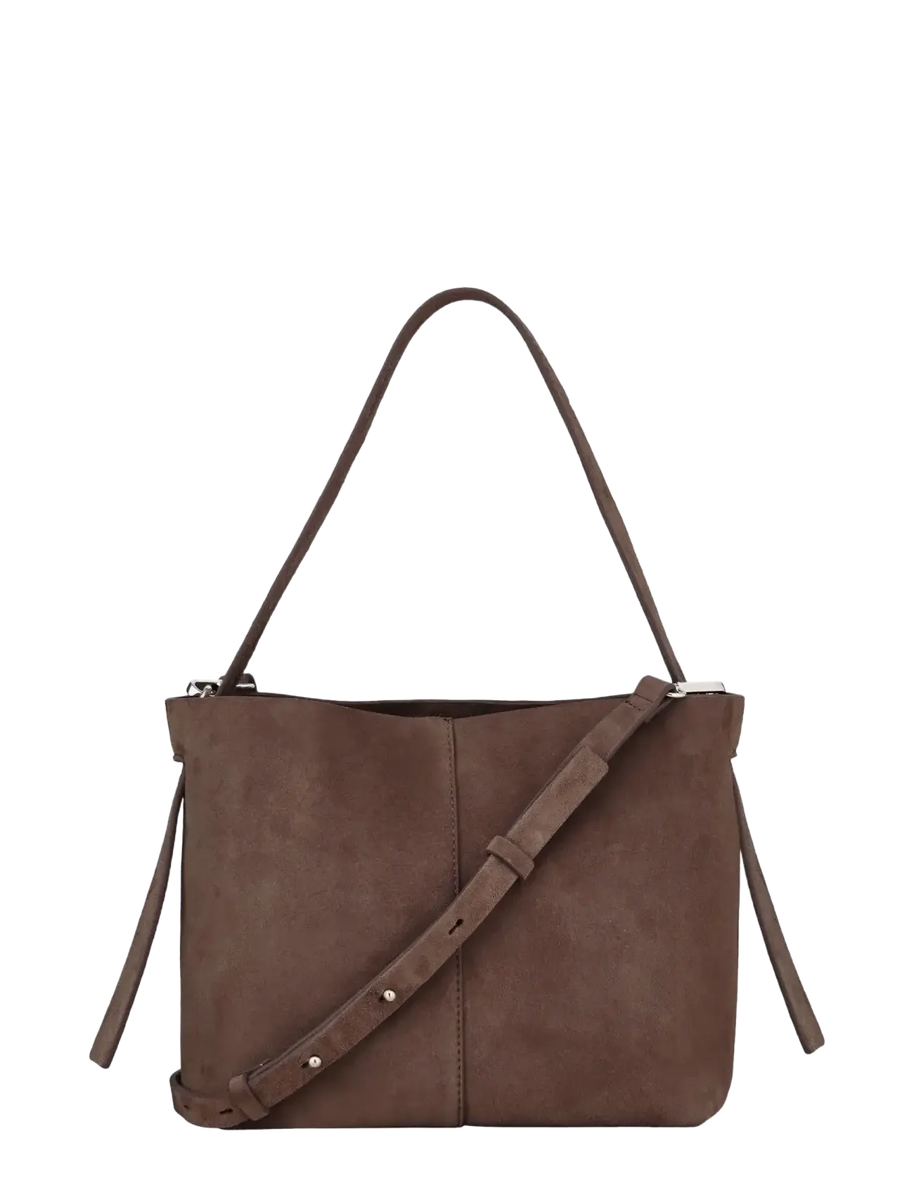 Suede Fraya Small Bag - HOT FUDGE BROWN