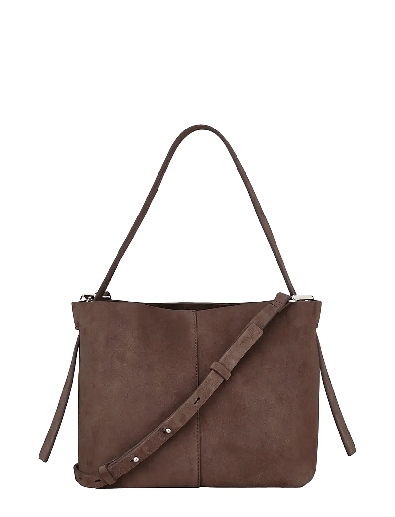 Becksöndergaard - Suede Fraya Small Bag - erilised sündmused - hot fudge brown - 0