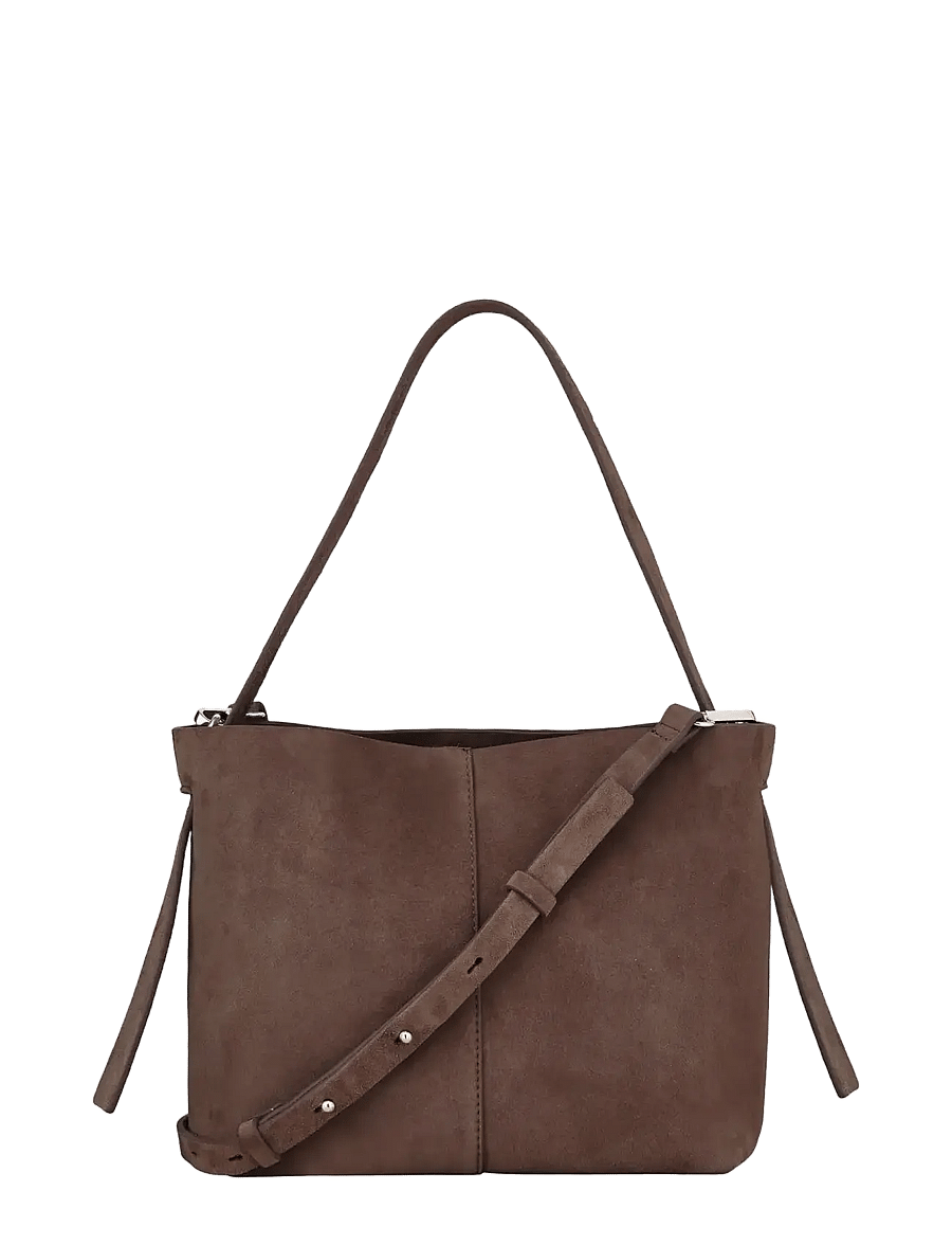 Becksöndergaard - Suede Fraya Small Bag - moetrendid - hot fudge brown - 0