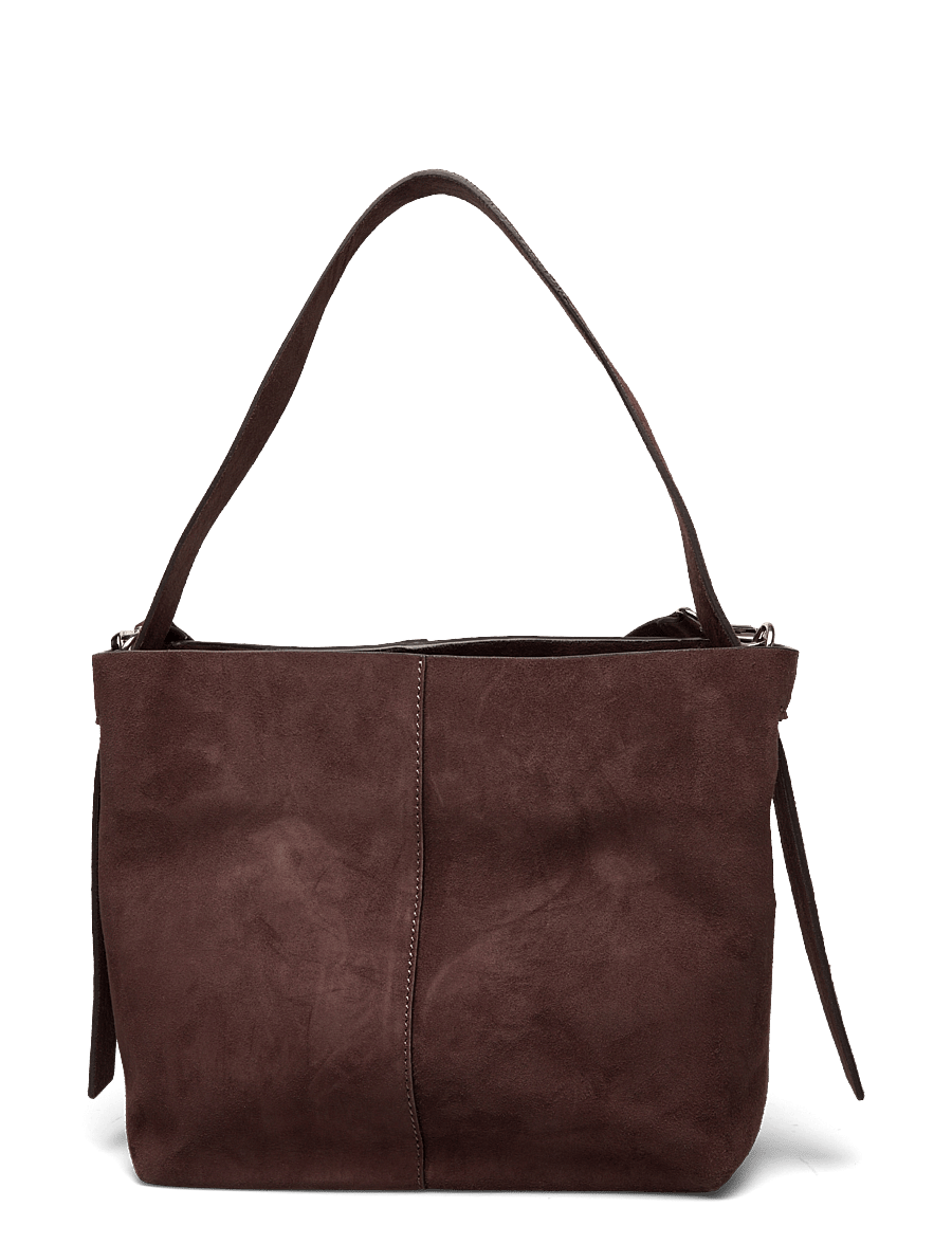 Becksöndergaard - Suede Fraya Small Bag - moetrendid - hot fudge brown - 1